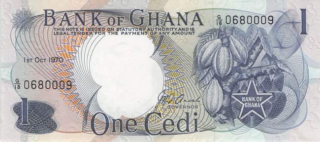 1 Cedi 1970  p10c